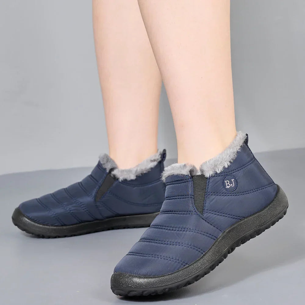 Bota Feminina de Inverno Impermeável Solado Antiderrapante