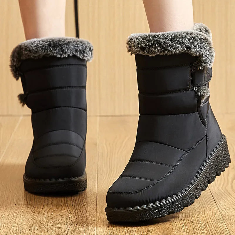 Bota Feminina Para Inverno Impermeável Salto Baixo