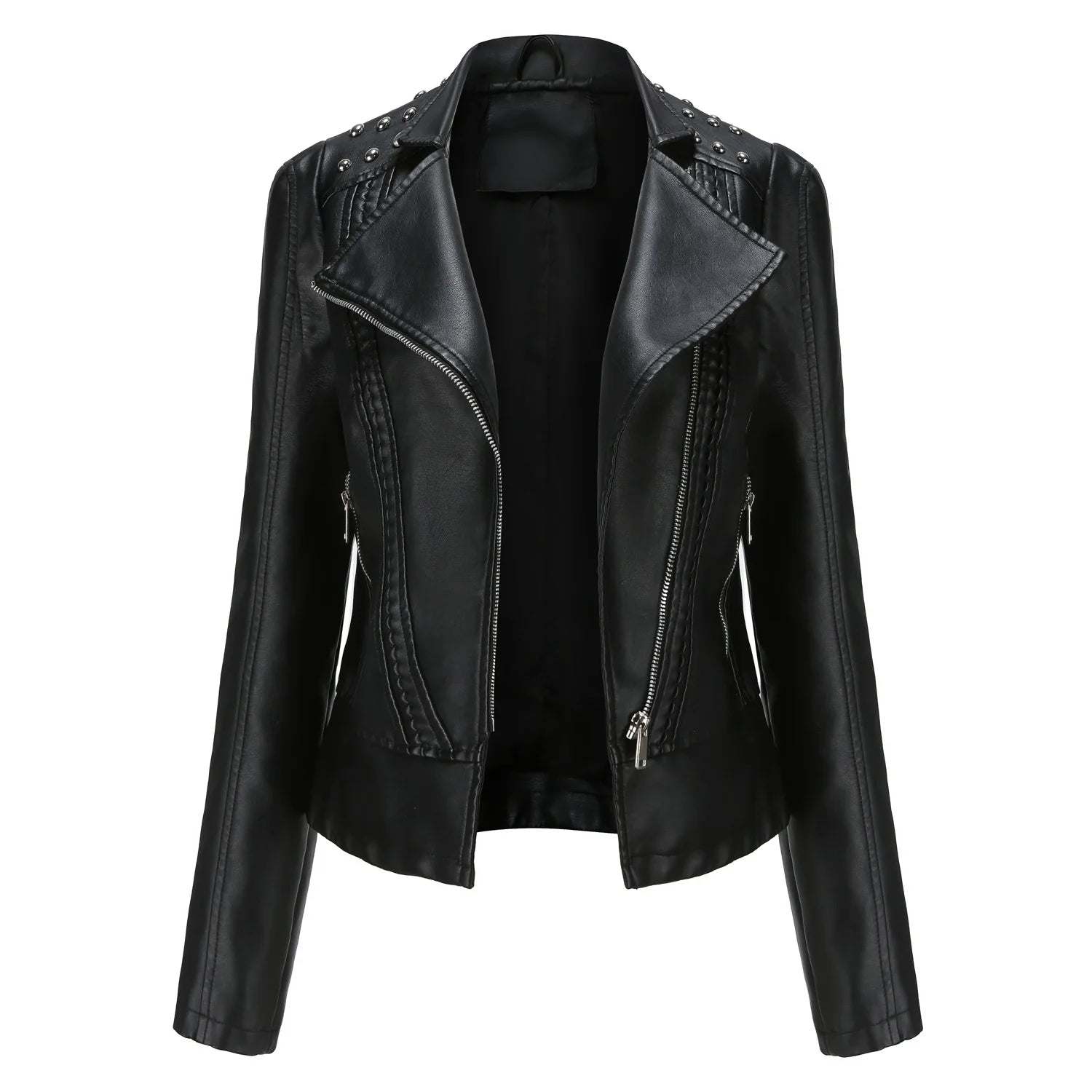 Jaqueta Feminina Fashion Style Estilo Biker com Zíper