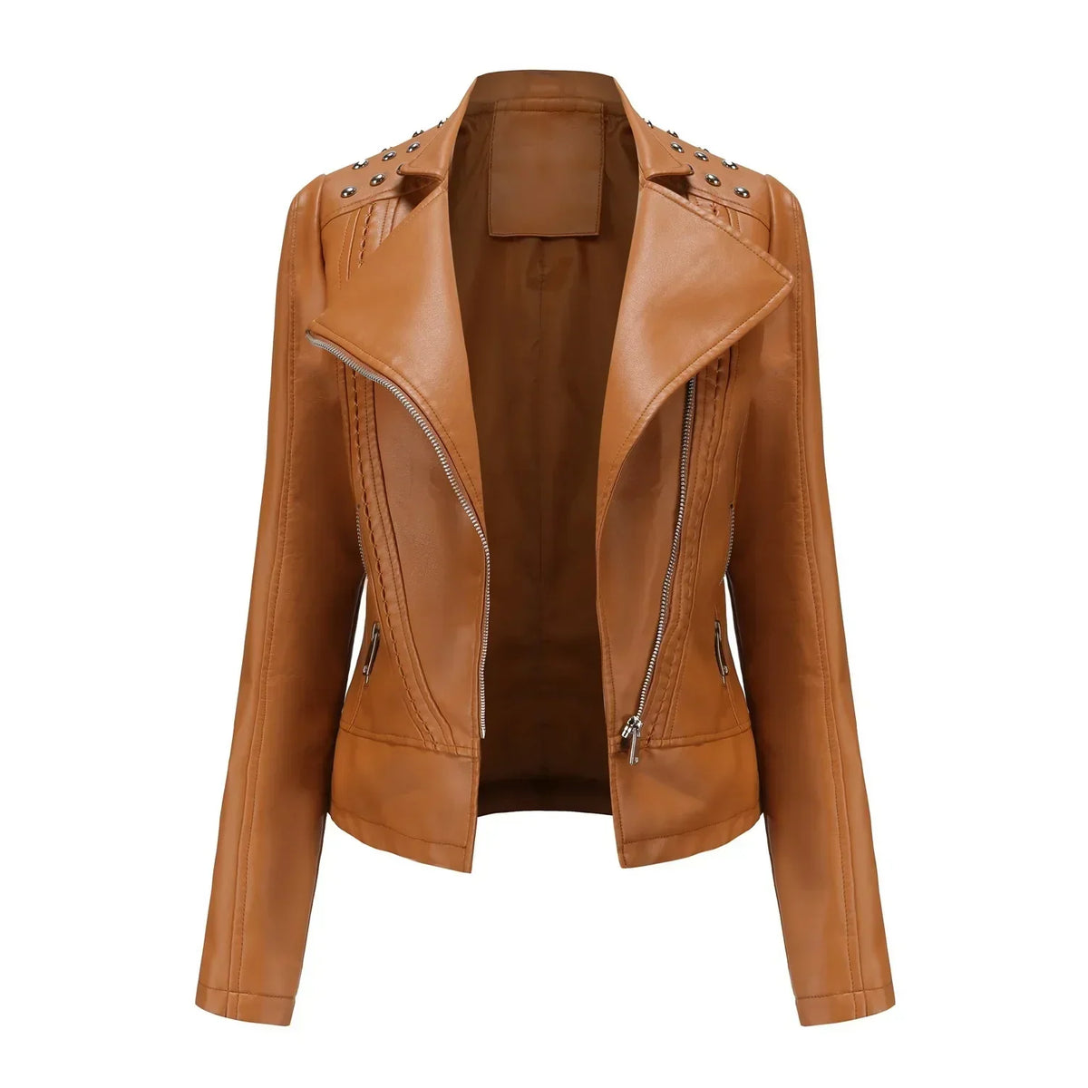 Jaqueta Feminina Fashion Style Estilo Biker com Zíper