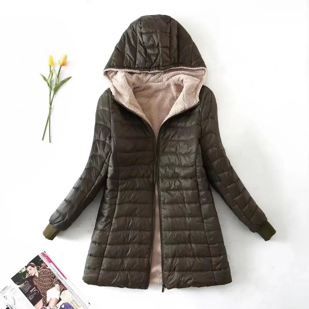 Casaco Feminino Longo Para Inverno Elegante