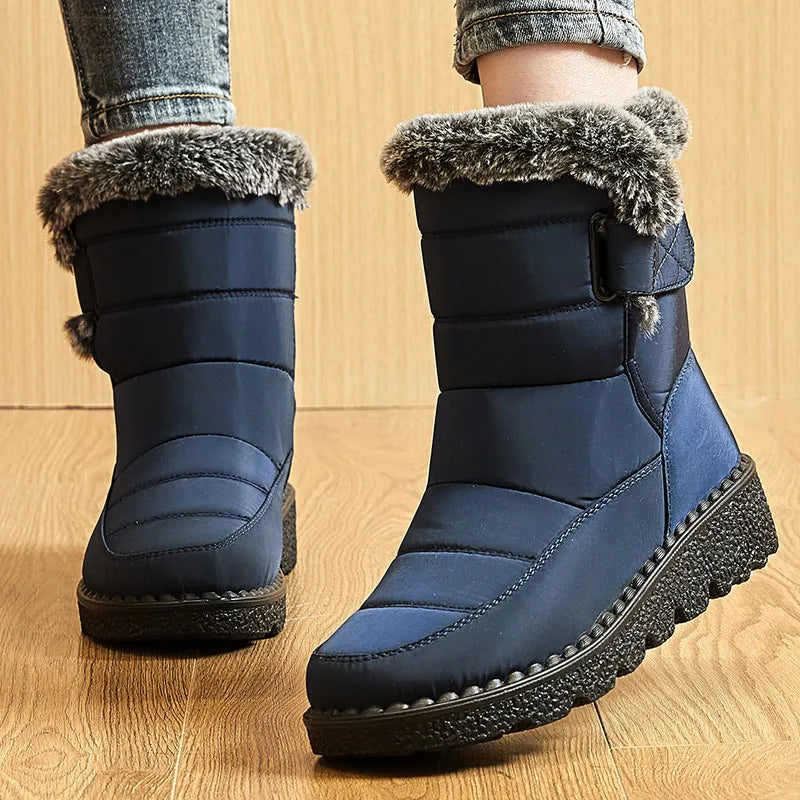 Bota Feminina Para Inverno Impermeável Salto Baixo