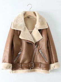 Casaco Feminino Acolchoado Faux com Gola