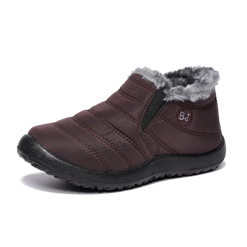 Bota Feminina de Inverno Impermeável Solado Antiderrapante