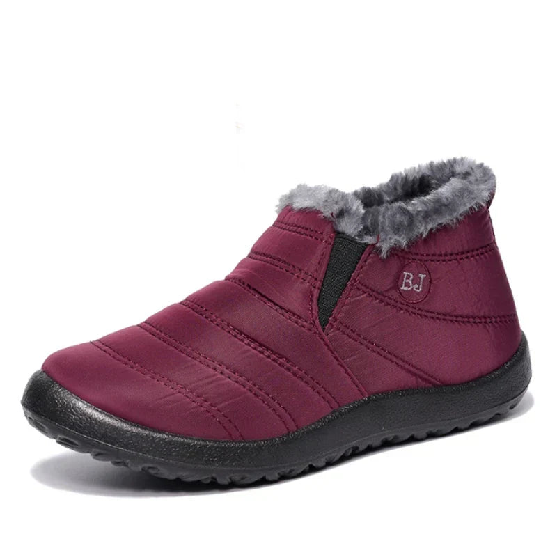 Bota Feminina de Inverno Impermeável Solado Antiderrapante