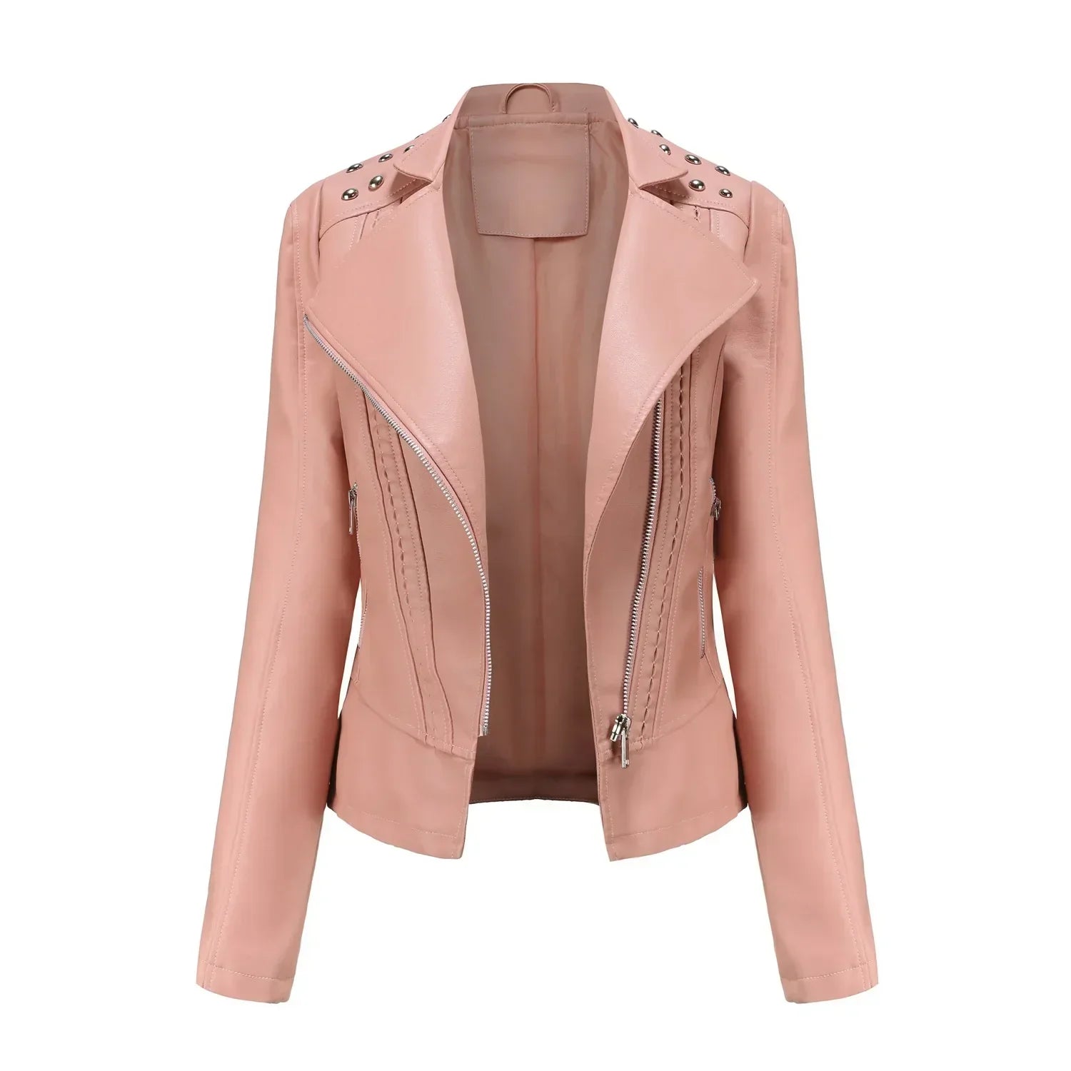 Jaqueta Feminina Fashion Style Estilo Biker com Zíper