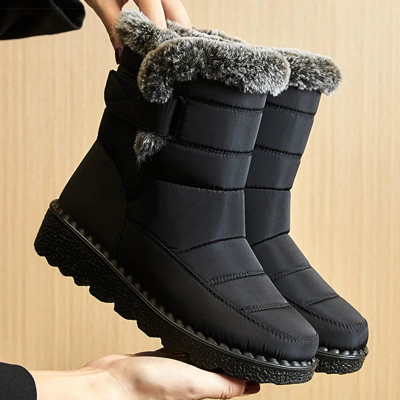 Bota Feminina Para Inverno Impermeável Salto Baixo