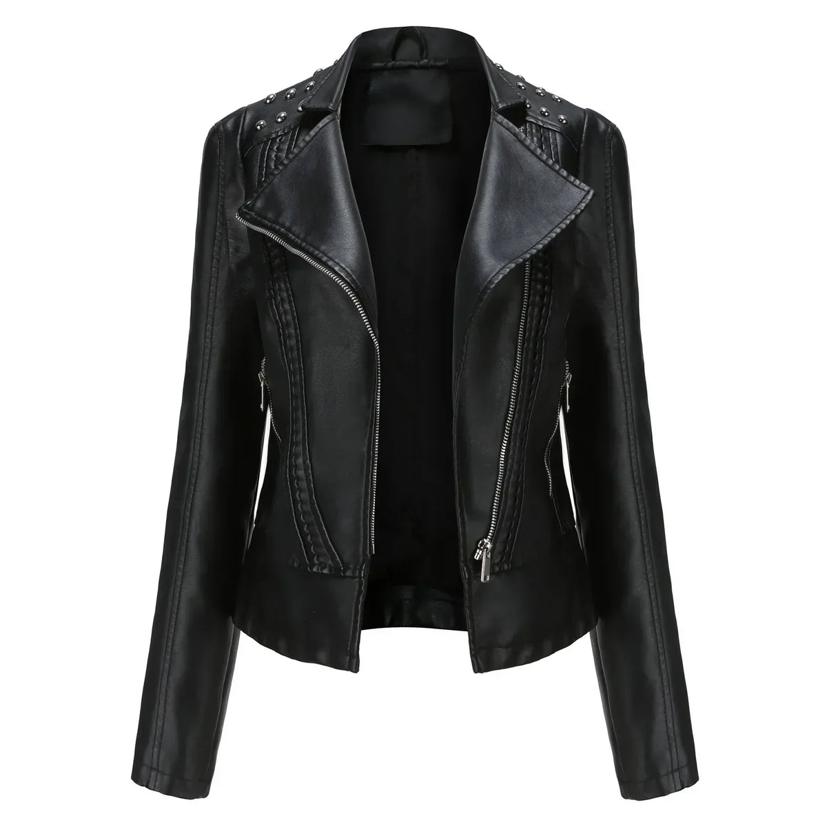Jaqueta Feminina Fashion Style Estilo Biker com Zíper