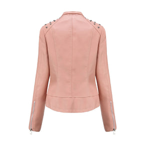 Jaqueta Feminina Fashion Style Estilo Biker com Zíper