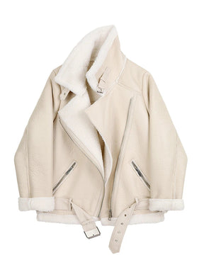 Casaco Feminino Acolchoado Faux com Gola