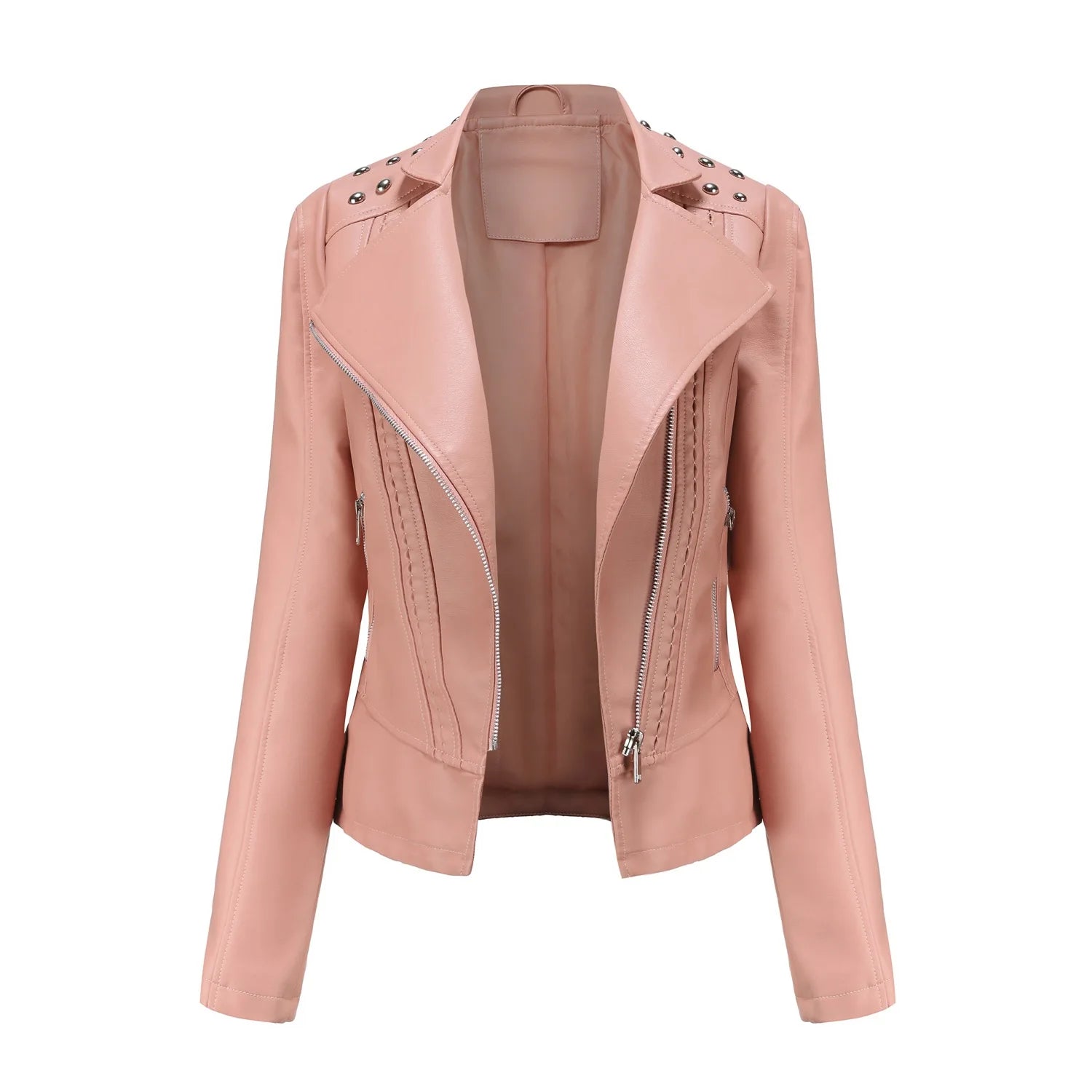 Jaqueta Feminina Fashion Style Estilo Biker com Zíper