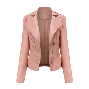 Jaqueta Feminina Fashion Style Estilo Biker com Zíper
